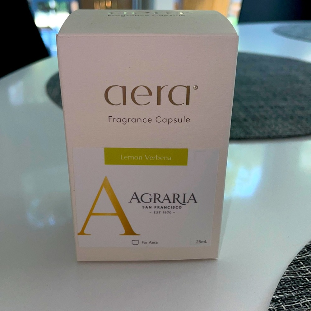 Aera Fragrance Capsule Agraria Lemon Verbena New in Box Sealed, Full Size